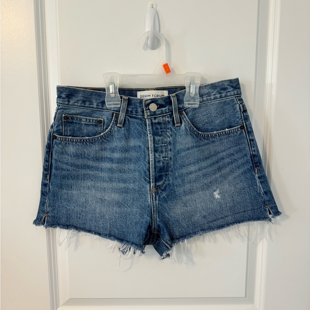 Aritzia Denim Forum Yoko High Rise Shorts